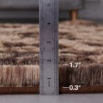 Shag Area Rug, 4'x6' Tie-Dyed Coffee Living Room Rug - Image 4