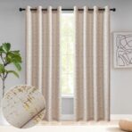 Gold Foil Printed Blackout Curtains - Image 2