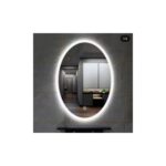 Oval smart touch mirror with led light