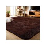 Soft Chocolate Fluffy Carpets Non-slip Rugs Floor Mat (5 x 8)
