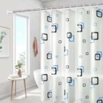 Punch-free Waterproof And Mildew-proof Thick Partition Curtain - Small Square - Image 4