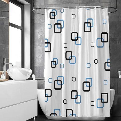 shower4 Punch-free Waterproof And Mildew-proof Thick Partition Curtain - Small Square - Image 1