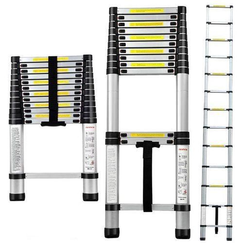 portable-1 Portable Adjustable Aluminum Telescopic Ladder Foldable Ladder Straight Type 3.2M/ 10Fts - Image 1