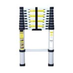 Portable Adjustable Aluminum Telescopic Ladder Foldable Ladder Straight Type 3.2M/ 10Fts - Image 2