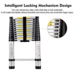 Portable Adjustable Aluminum Telescopic Ladder Foldable Ladder Straight Type 3.2M/ 10Fts - Image 3