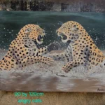 Angry Cats – 90 x 120 cm Canvas Art