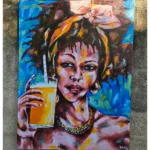 Sip of Freedom – 90 x 120 cm Canvas Art