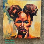 African Lady – 65 x 65 cm Canvas Art